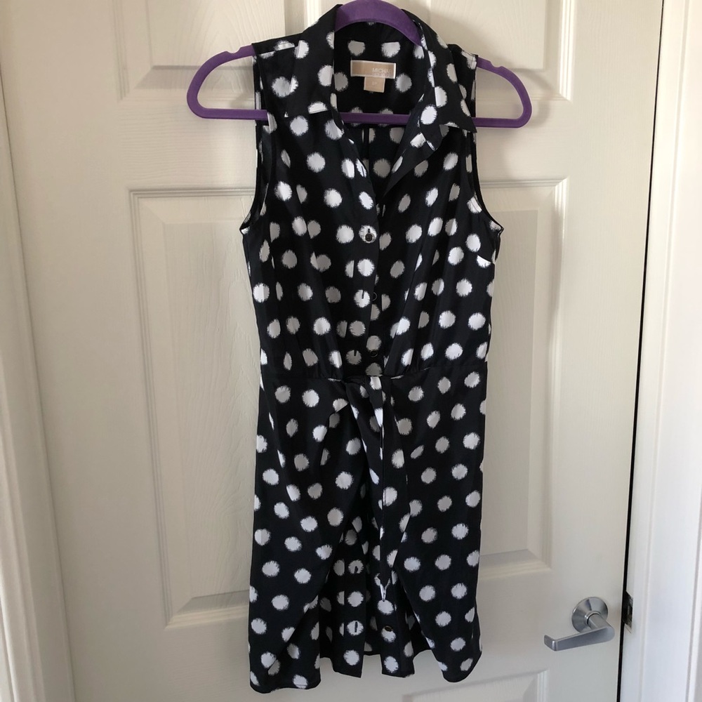 Michael Kora polkadot dress